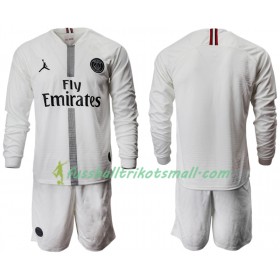 Fußballtrikots Paris Saint-Germain Jodan Weiß Kinder 2018-2019 Langarm Ausweichtrikot kaufen